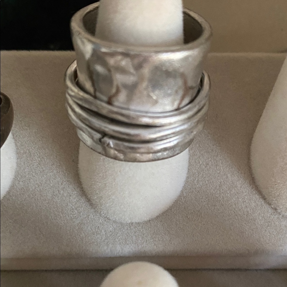 Silver Stacked Rings - Picture 2 of 2
